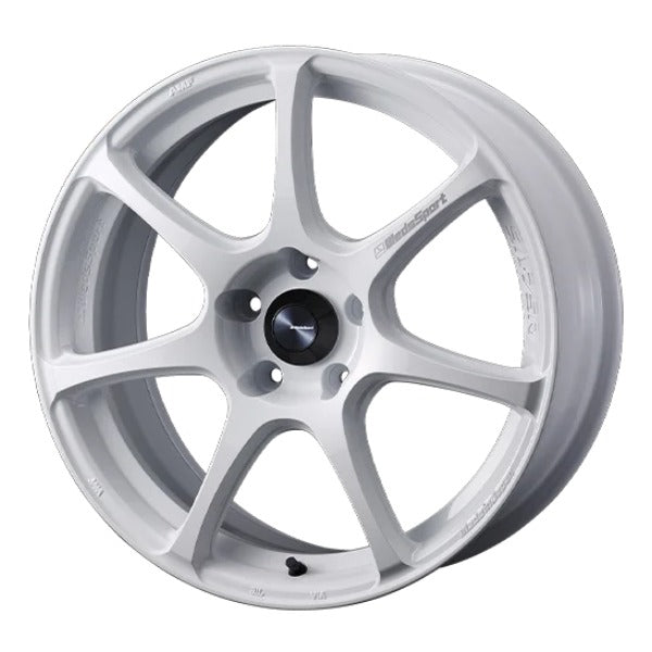 WedsSport SA-75R White (Face: R) 18x9.5 +45 5x100 (Single Wheel) - 2013-2024 Subaru BRZ / Scion FR-S / Toyota GR86 / 2014-2024 Subaru Forester